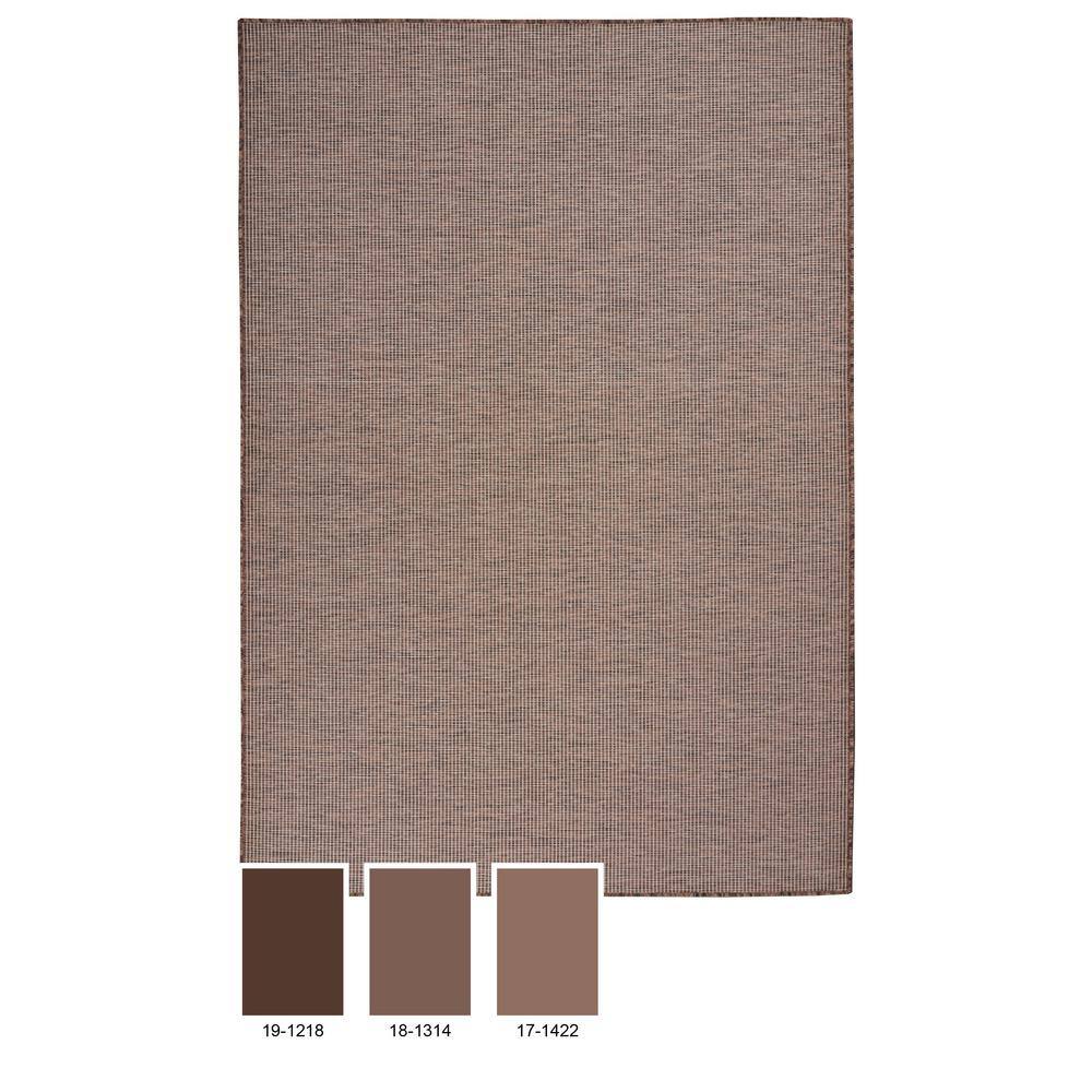 Easy-Care Natural Synthetic 8' x 10' Flatweave Indoor/Outdoor Rug