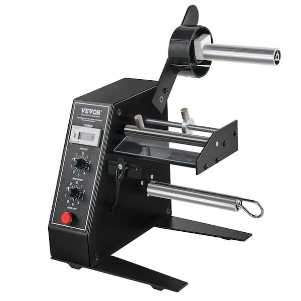 VEVOR Automatic Label Dispenser 110-Volt 12-Watt Automatic Manual Stripper Machine 1m to 8m Per Min Portable Label Applicator