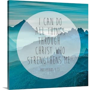 "Philippians 4:13" by Victoria Brown Canvas Wall Art