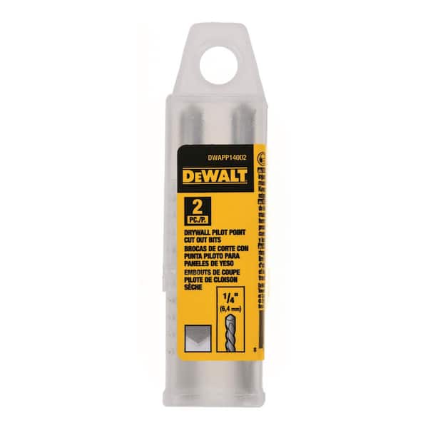 Dewalt 1 4 In Pilot Point Drywall Drill Bit 2 Pack Dwapp14002 - Dewalt Drywall Drill Bit Dewalt 1 4 In Pilot Point Drywall Drill Bit 2 Pack Dwapp14002 - Dewalt Drywall Drill Bit