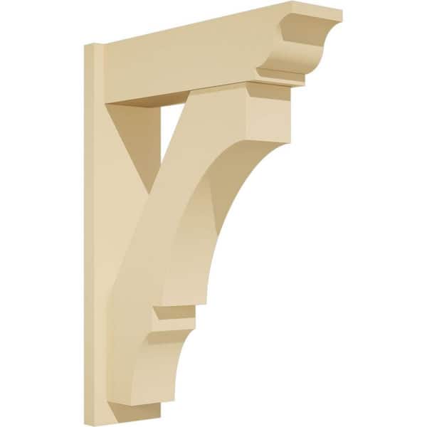 Ekena Millwork Balboa 7 in. W x 32 in. H x 24 in. D Signature Urethane Polyurethane Outlooker with Traditional Ends