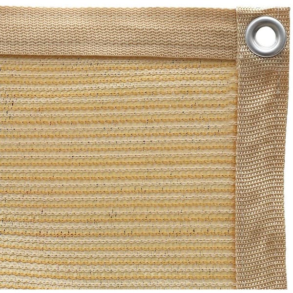Shade Cloth 5' 8" x 10' Privacy Screen 90% Sun Wind Block UV Resistant Fabric 