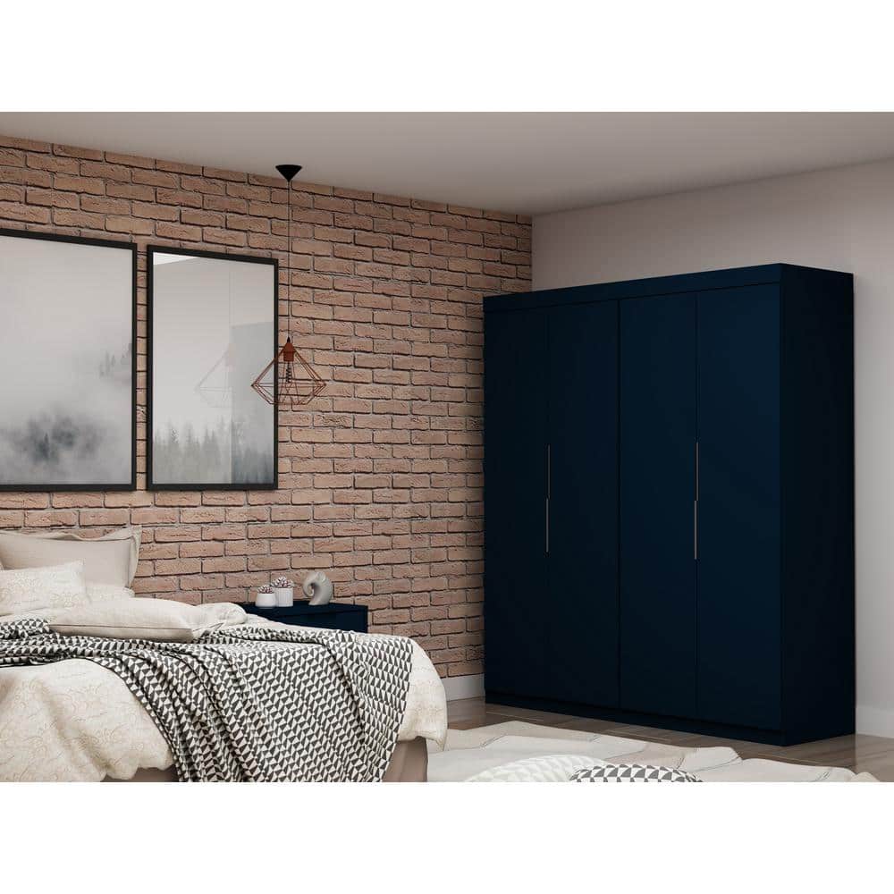 Luxor Ramsey Modern Tatiana Midnight Blue Composite Wood 71.96 in