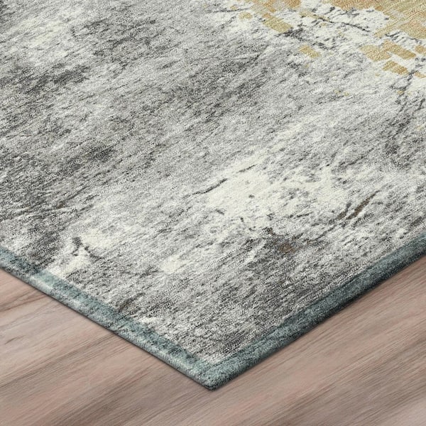 Chantille Machine Washable Indoor/Outdoor Abstract ACN3112 Chocolate 5 ft. x 7 ft. 6 in. Area Rug
