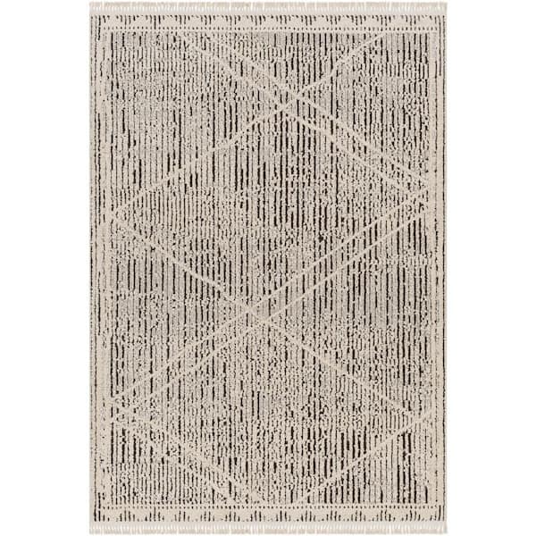 Berlin Black/Gray 8 ft. x 10 ft. Graphic Indoor Area Rug