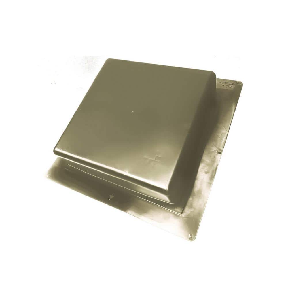 Weather-Tite 60 sq. in. NFA Weathered Wood Polypropylene Static Square Vent
