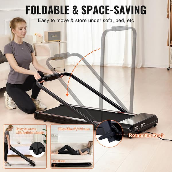 Maksone Incline Walking Pad, Under Desk Treadmill With Adjustable Incline, 2.25HP Desk Treadmill...
