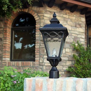 Cheri 1-Light Outdoor Oil-Rubbed Bronze Post Light
