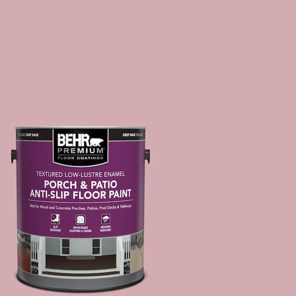 BEHR PREMIUM 1 gal. #S130-3 Ballet Rose Textured Low-Lustre Enamel Interior/Exterior Porch and Patio Anti-Slip Floor Paint