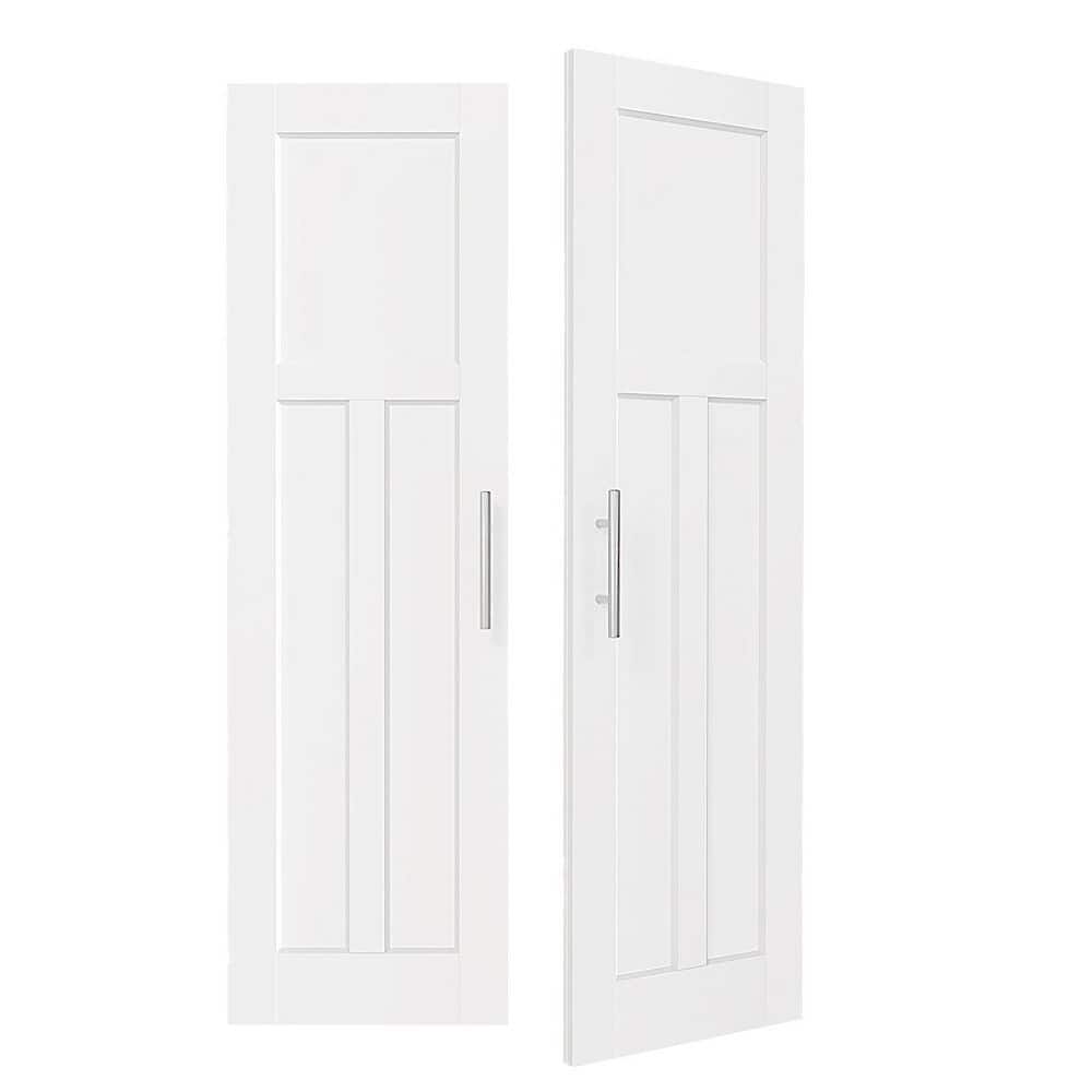 48in. x 80in. Solid Wood & MDF, T-shaped, White Primed, Pantry Door, Interior Door Slab With Ball Catch & Top Latch price history on PriceWatchPro