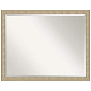 Paris Champagne 30 in. H x 24 in. W Framed Wall Mirror
