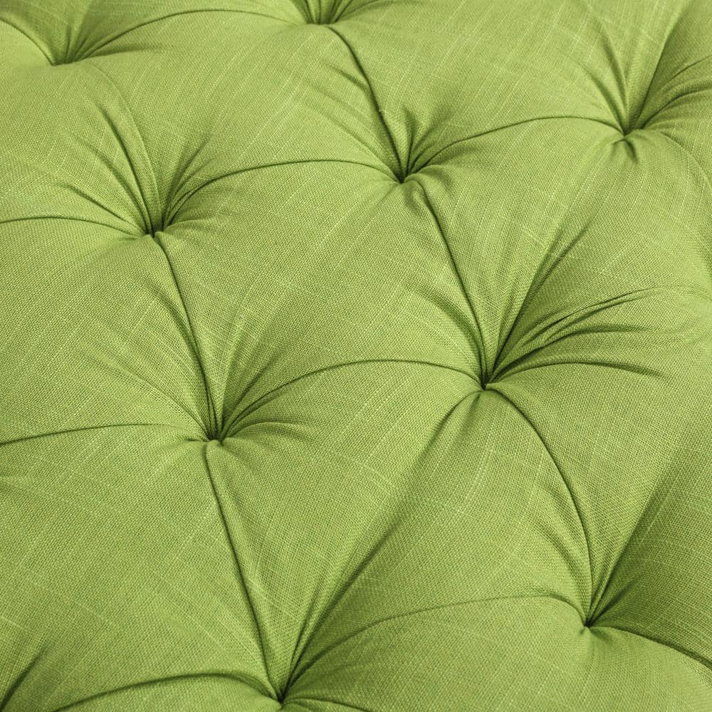 Lewis Bright Chartreuse Fabric Bolster Arm Bench