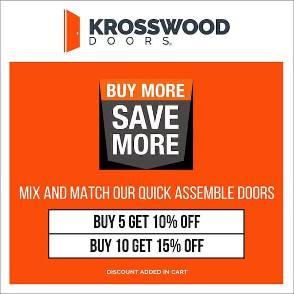 28in.x80in. Knotty Alder Left-Hand Unfinished V-Groove Single Assembly Required Interior Door Kit w/ Quick Assemble Jamb