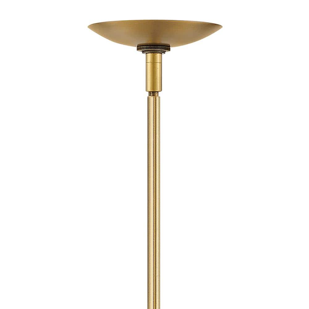 Heritage Brass and White Glass Globe Pendant Light - 14.25" H