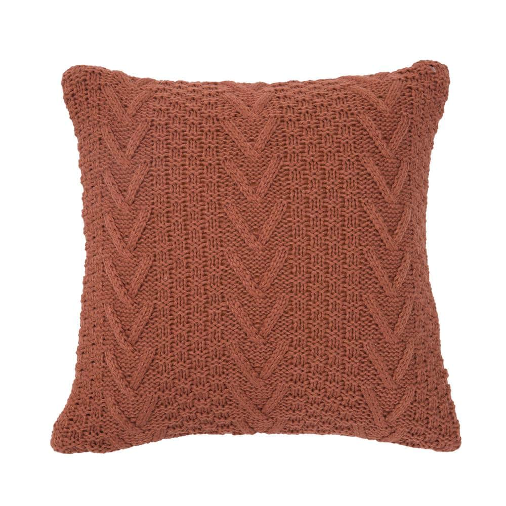 Harper Lane Emerson Velvet Embossed Throw Pillow Beige 18x18