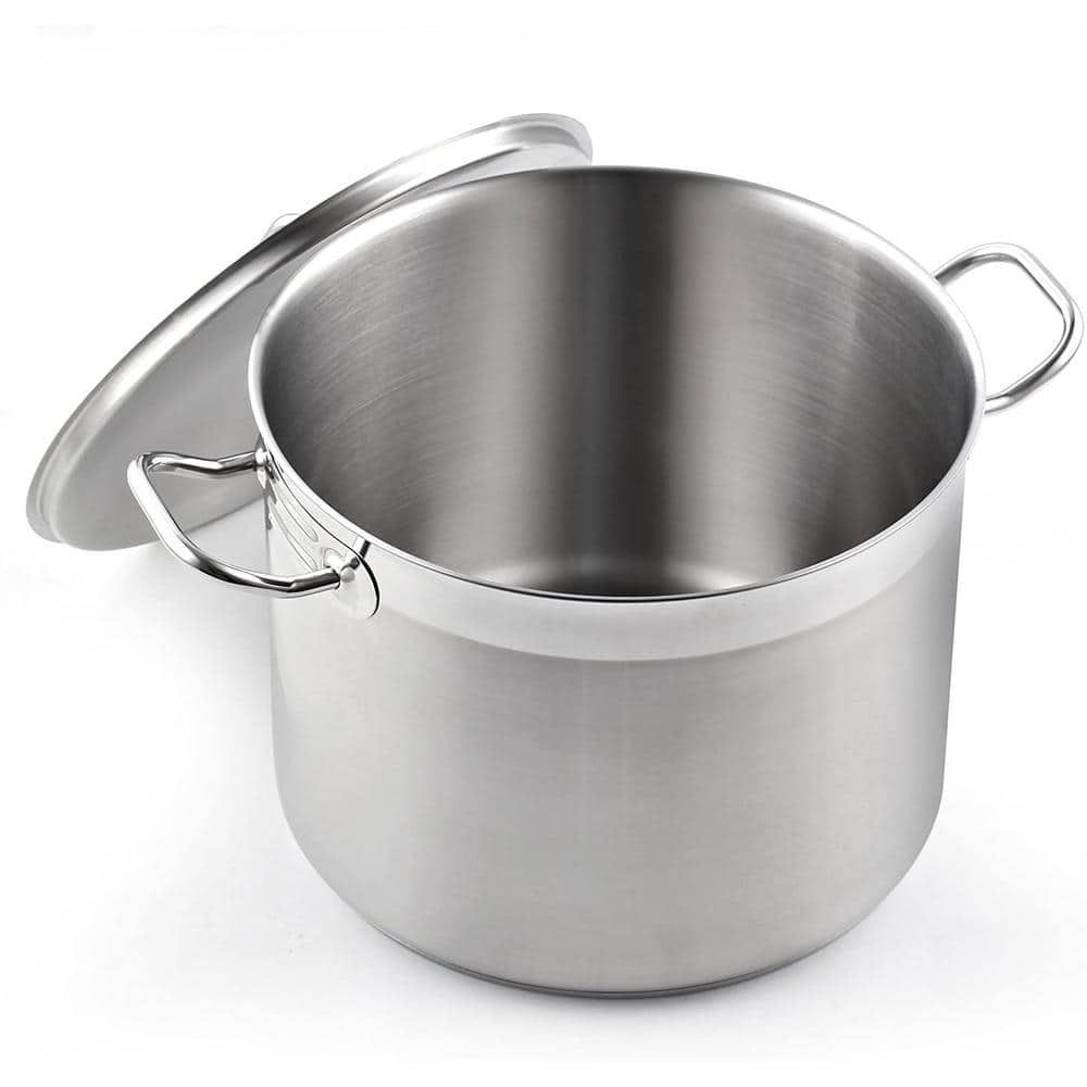 20 Quart Stainless Steel Professional Grade Stockpot with Lid