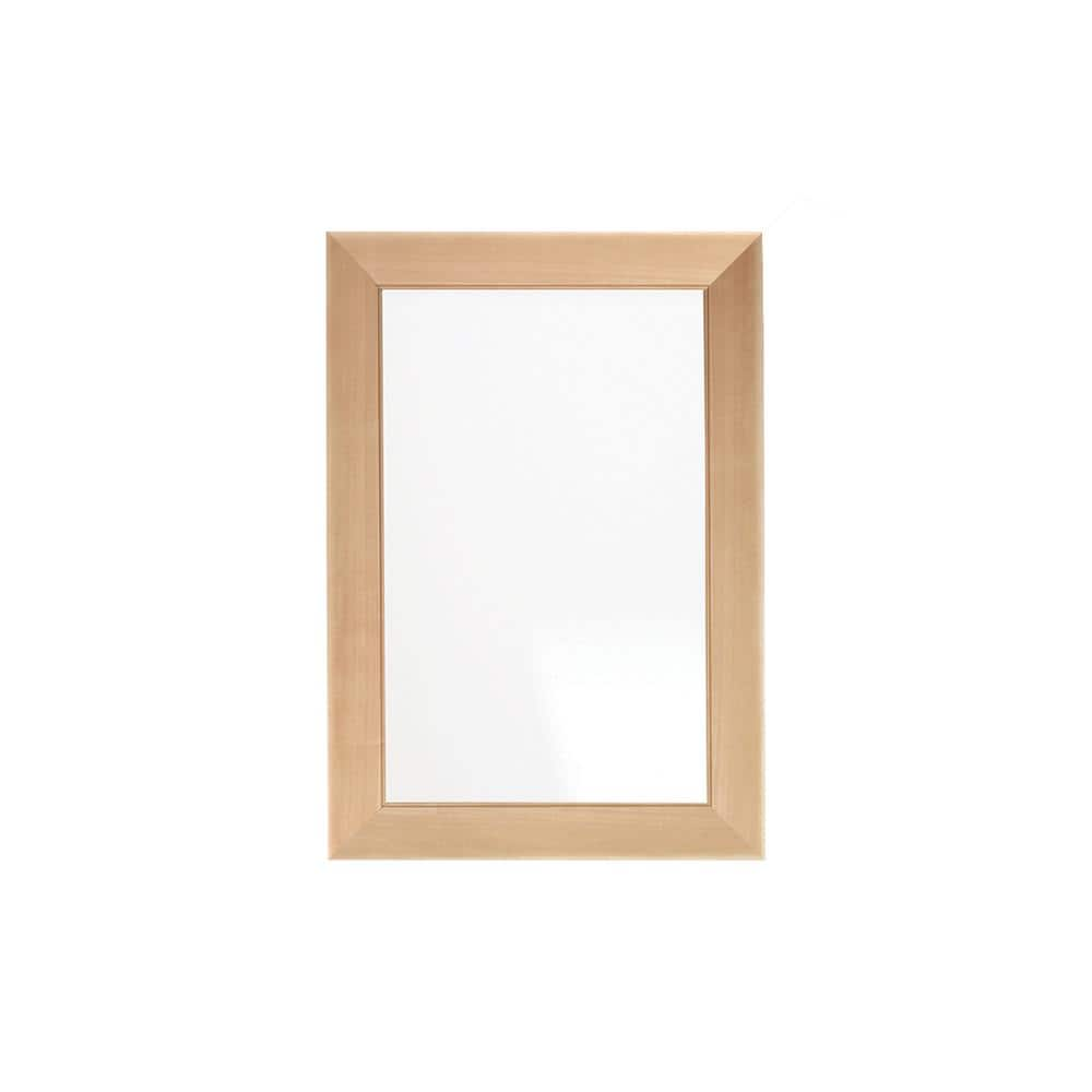 BrandtWorks Natural Maple Elegance Framed Mirror 22 in. W x 32 in. H ...