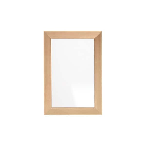 BrandtWorks Natural Maple Elegance Framed Mirror 22 in. W x 32 in. H