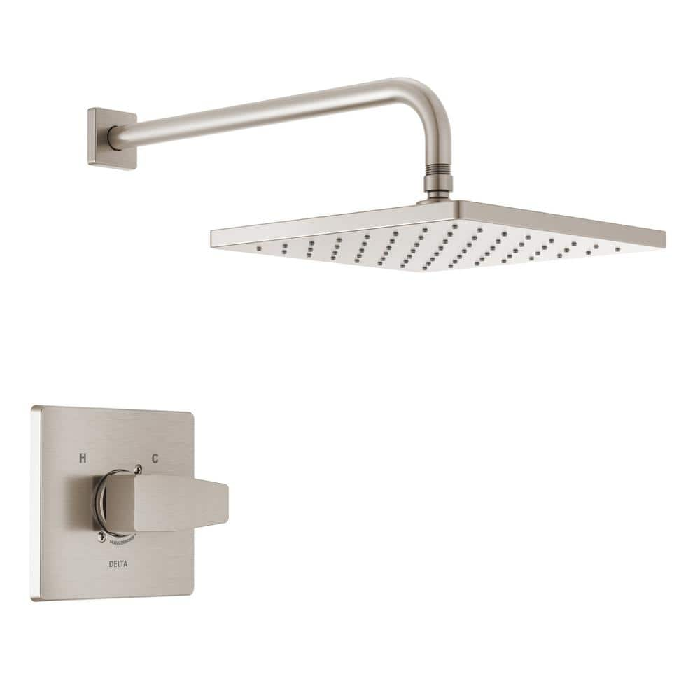 Delta Modern1-Handle Wall Mount Shower Trim Kit in Spotshield Brushed Nickel (Valve Not Included)