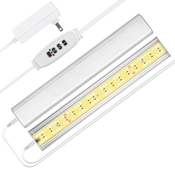 Vrbgify Full Spectrum Aluminum Plant Grow Light Strip for Indoor Plants with 192 LED Dimmable Bright, Auto On/Off Timer, 2-Pack