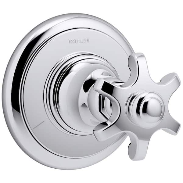 Kohler Artifacts Prong 1-handle Transfer Valve Trim Kit In Polished 