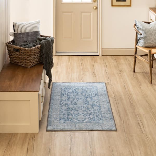 Paloma Blue 2 ft. 7 in. x 3 ft. 11 in. Ornamental Indoor Area Rug