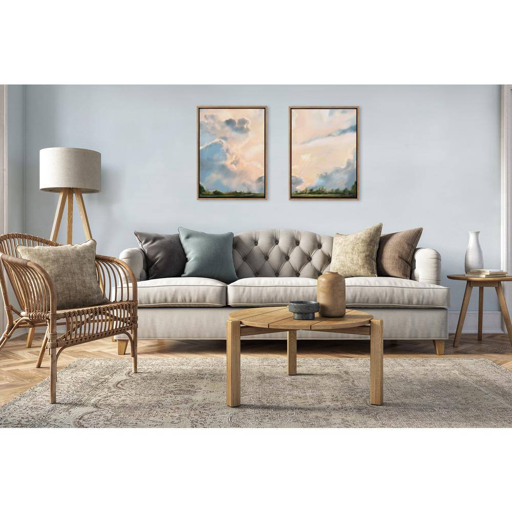 Sylvie Clouds Framed Canvas Landscape Art Print Set