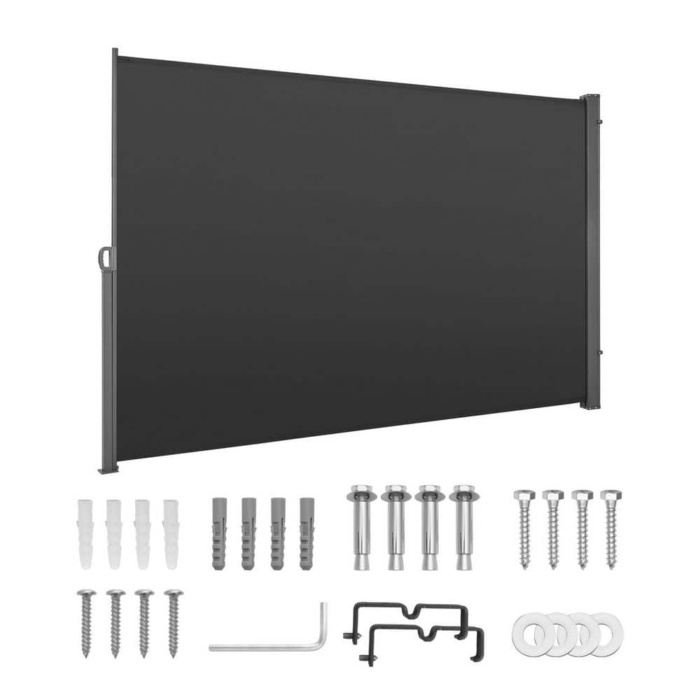 SKYSHALO Retractable Side Awning, Water-Resistant, 71 in. x 118 in