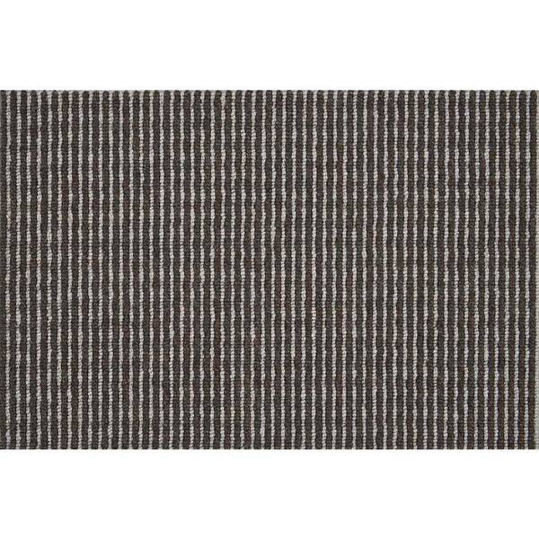 Natural Harmony Cornerstone Stripe Cacao/Quarry Custom Area Rug with Pad