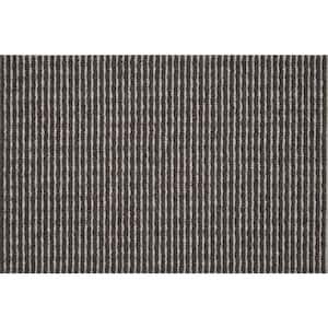Cornerstone Stripe - Cacao/Quarry - Brown 13.2 ft. 42 oz. Wool Pattern Installed Carpet