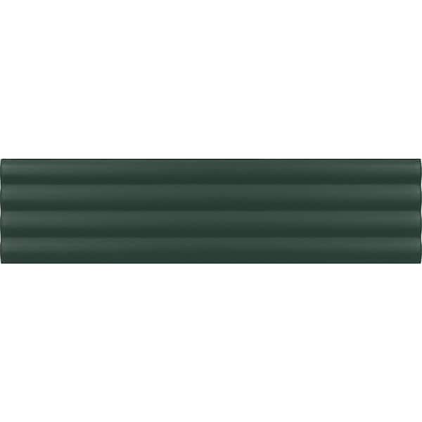 Apollo Tile Arte Green 1.97 in. x 7.87 in. Matte Ceramic Subway Deco Wall and Floor Tile (4.1 sq. ft./case) (38-pack)