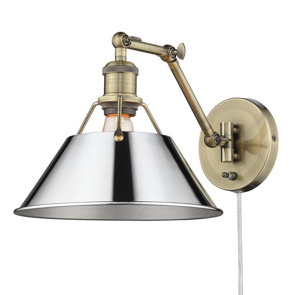 Golden Lighting Orwell 1 Light Articulating Wall Sconce