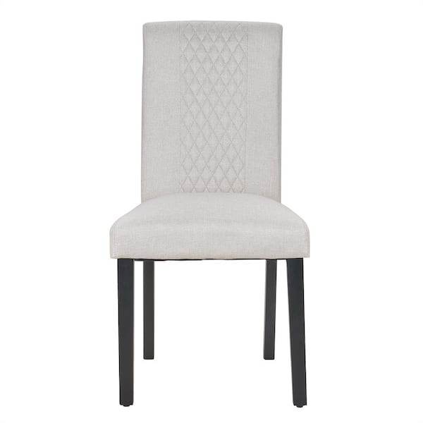 ODUSE-DAILY French Country Dining Chairs Set Of 4 - Olive Green Faux Leather Tufted Upholstered Chairs | Solid Wood Legs | Kitchen & Dining Room Seating - View #3