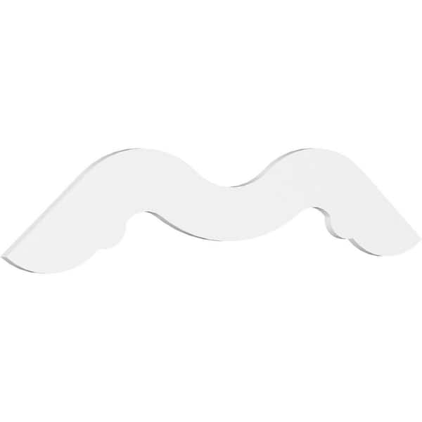Ekena Millwork Midway 1 in. D x 27 in. W x 72 in. L Signature Urethane Gable Pediment