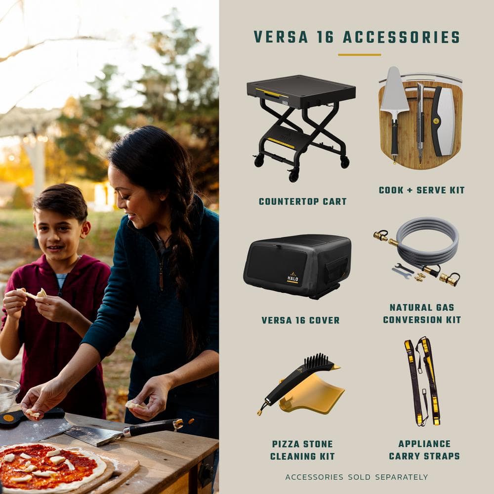 Versa 16 Black Stainless Steel Outdoor Gas Pizza Oven