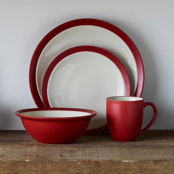 Noritake Colorwave Raspberry 11 in. (Cherry) Stoneware Curve