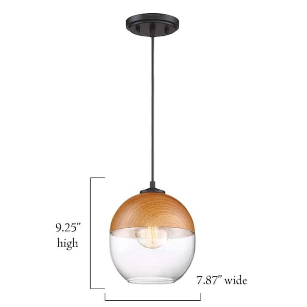 Designers Fountain Kawena 60-Watt 1-Light Robusta Wood