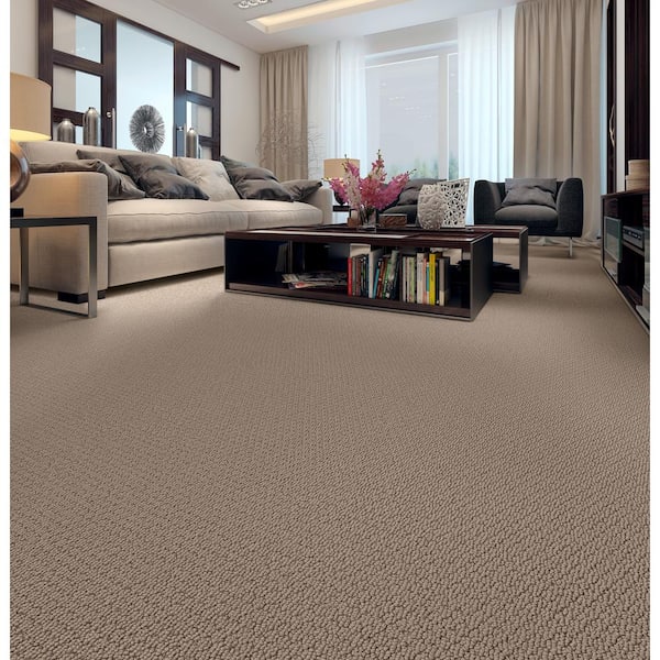 Hickory Lane - Fox Run - Brown 32.7 oz. SD Polyester Loop Carpet - Installation Required