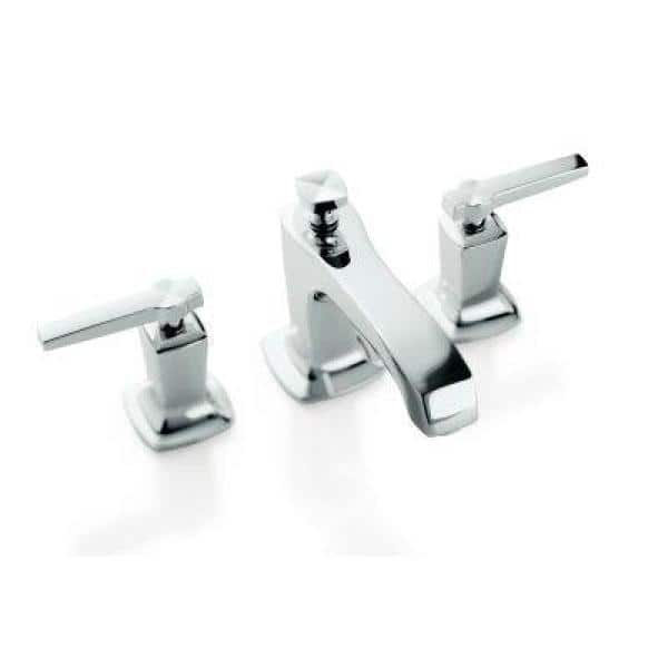 Margaux Polished Chrome Widespread Bathroom Faucet with Drain Assembly