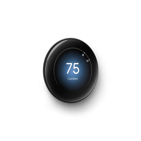 Nest Learning Thermostat (4th Gen) with Nest Temperature Sensor (2nd Gen) -  Polished Obsidian