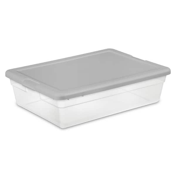Sterilite 28 Quart Plastic Stacking Storage Container Box w/Lid