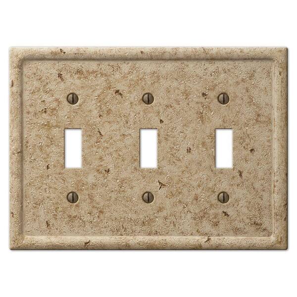 Creative Accents Brown 3-Gang Wall Plate