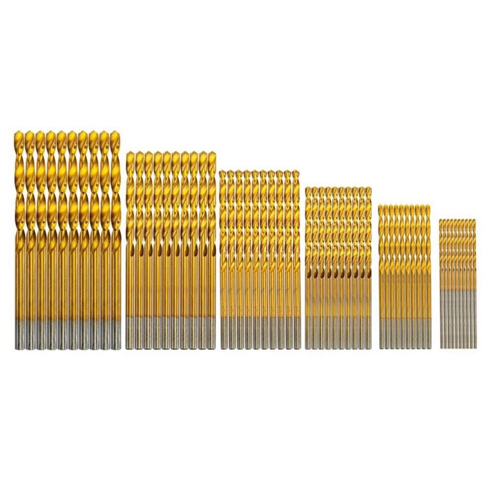 Mini Drill Bit Set High Speed Steel HSS Titanium Micro Drill Bits