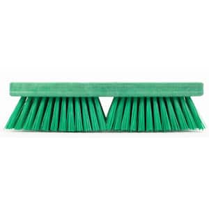 Sparta 10 in. Green Polypropylene Deck Scrub Brush (6-Pack)