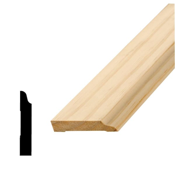 Alexandria Moulding WM 663 9/16 in. x 3-1/4 in. Pine Base Moulding