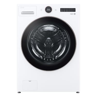 5.0 cu. ft. Stackable SMART Front Load Washer in White with TurboWash 360 and Allergiene Steam Cleaning