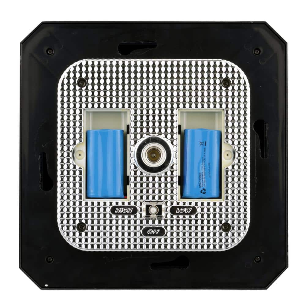 Imperial Black Aluminum Solar Lamp Post with Clear Glass
