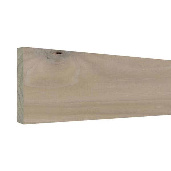 Ornamental Mouldings 1/4 in. D x 1.5 in. W x XXGROUP$ 1 XX L Unfinished Natural Poplar Wood Board