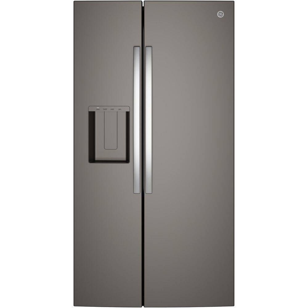 36 in. 24 cu. ft. Counter-Depth Side-By-Side Refrigerator in Slate with Extra Tall Dispenser and In-Door Icemaker price history on PriceWatchPro