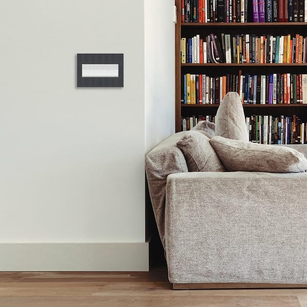 adorne 3 Gang Decorator/Rocker Wall Plate, Rustic Grey (1-Pack)